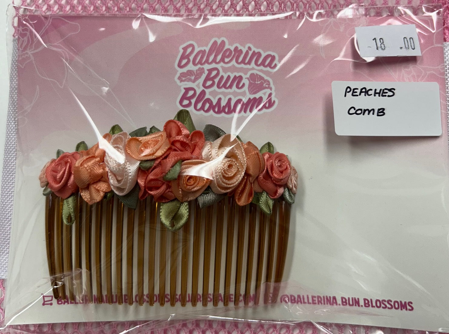 Ballerina Bun Blossoms - Bun Comb (without centerpiece)