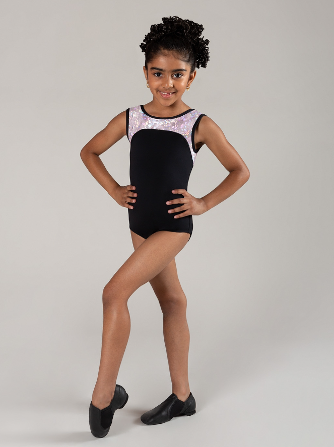 Energetiks Gymnastics - Star Leotard - Child - Metallic Shattered Glass Collection