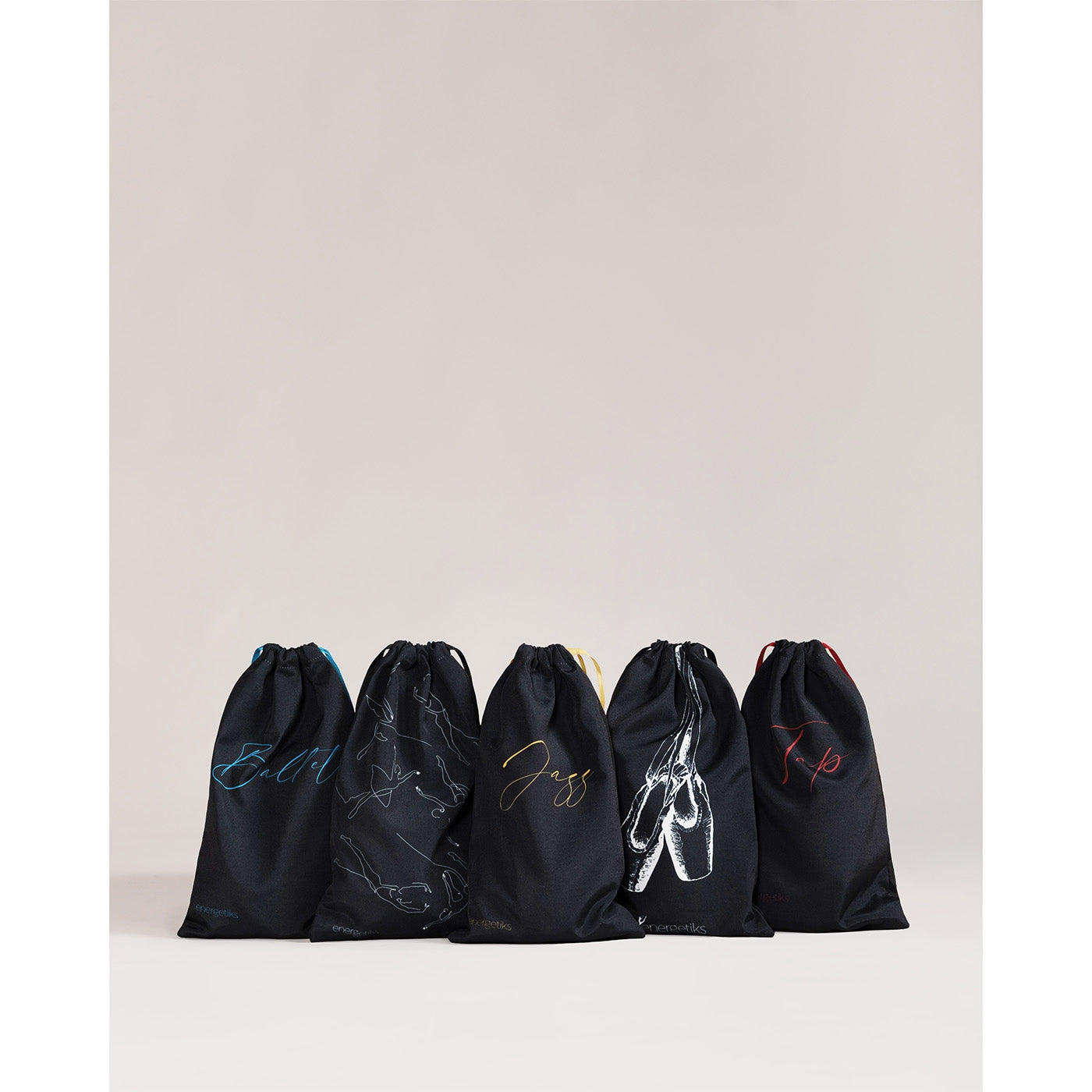 Energetiks Dance Shoe Bag - Black (5 Designs) - DSB01