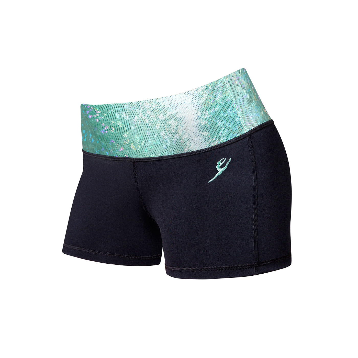 Energetiks Gymnastics - Kylie Shorts - Child - Metallic Shattered Glass Collection
