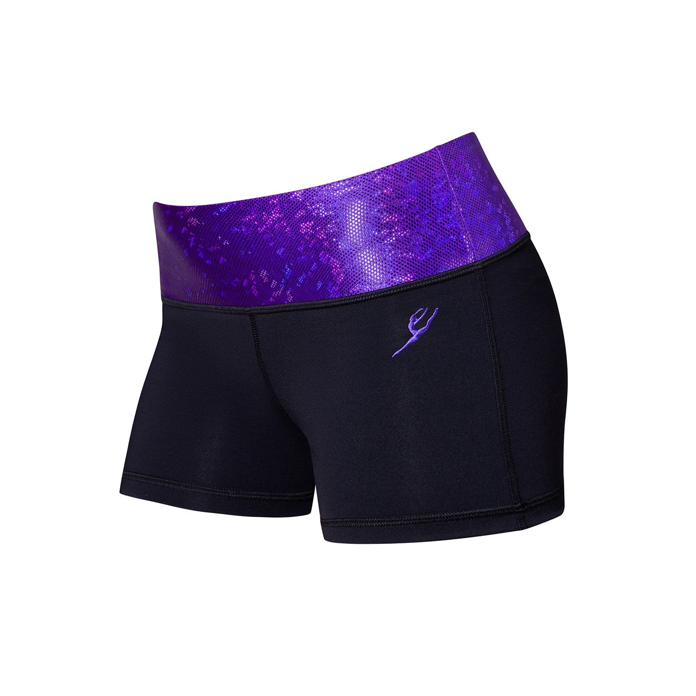 Energetiks Gymnastics - Kylie Shorts - Child - Metallic Shattered Glass Collection