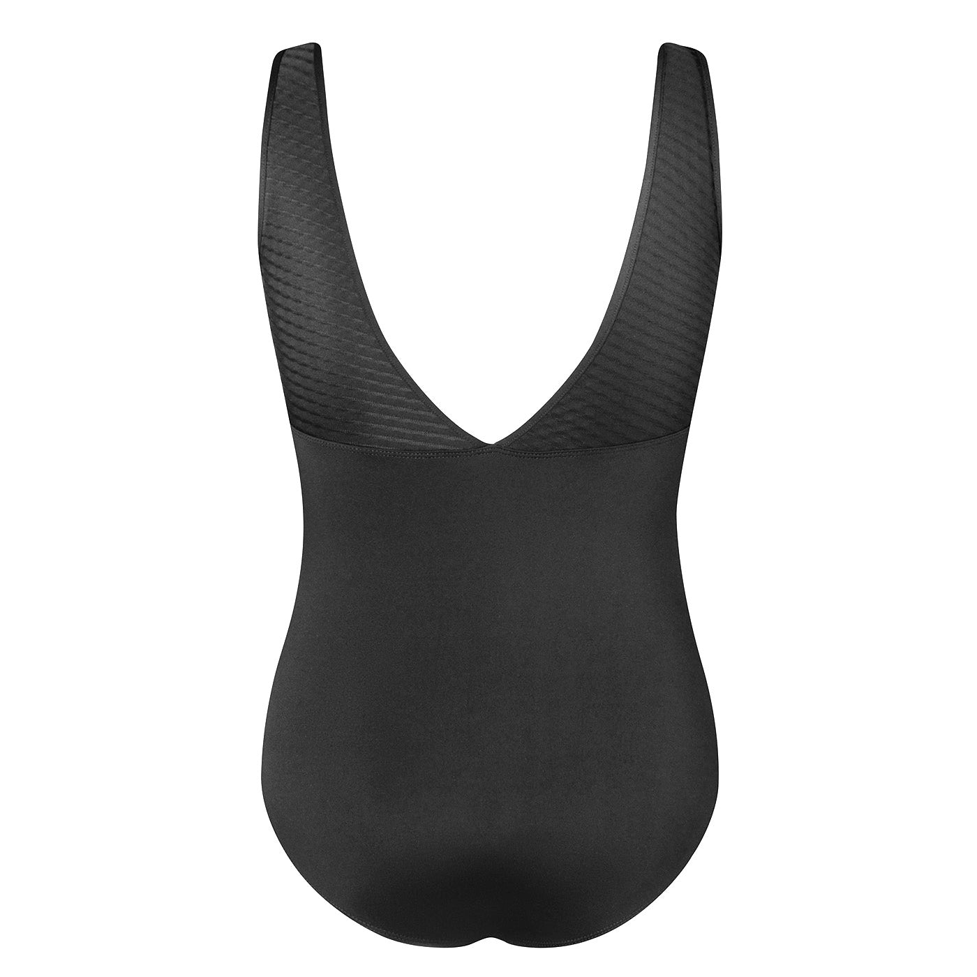 Natalie V Back Leotard - Black & Orchid - Allegro Collection