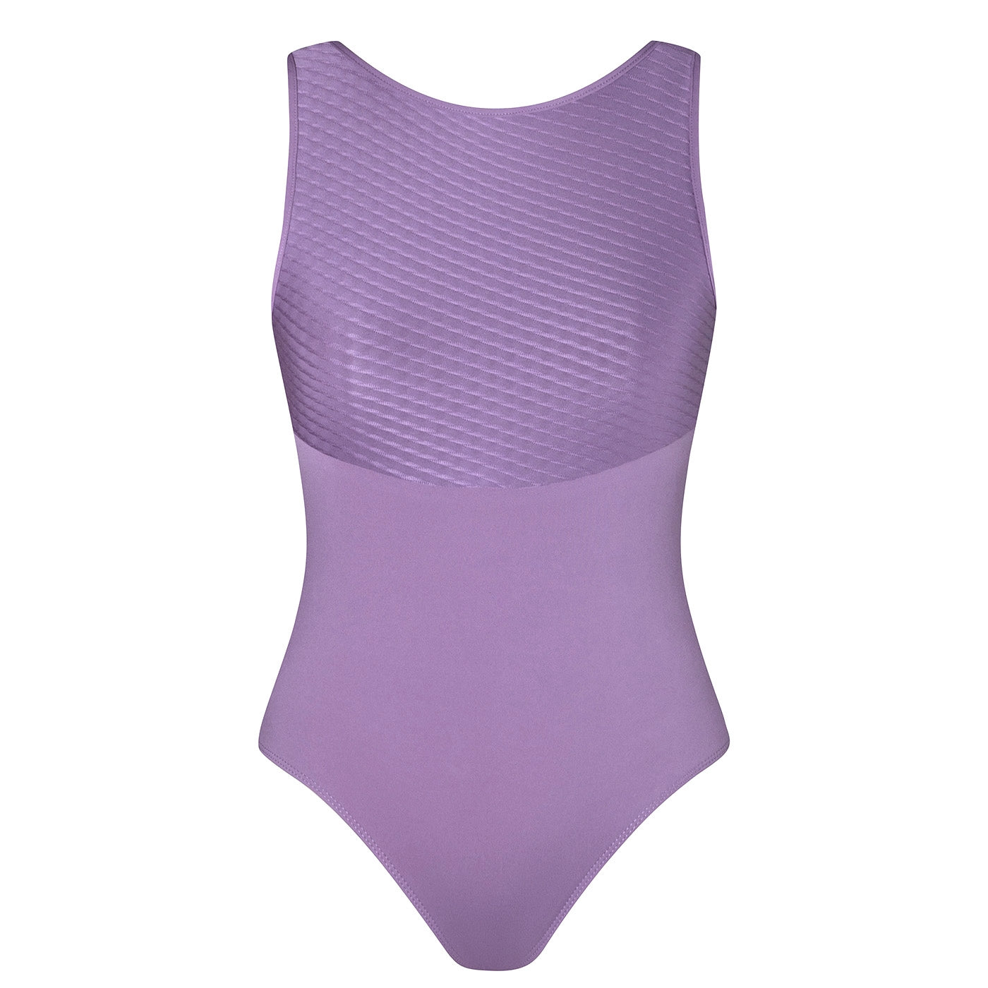 Natalie V Back Leotard - Black & Orchid - Allegro Collection