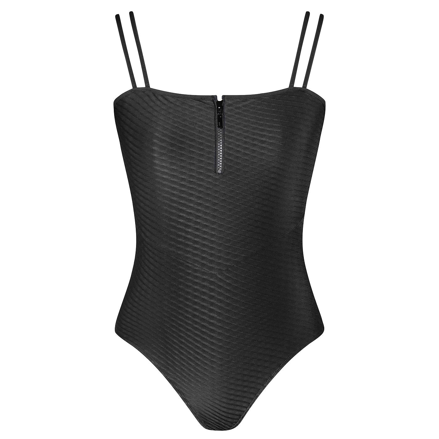 Kara Zip Camisole - Black & Orchid - Allegro Collection
