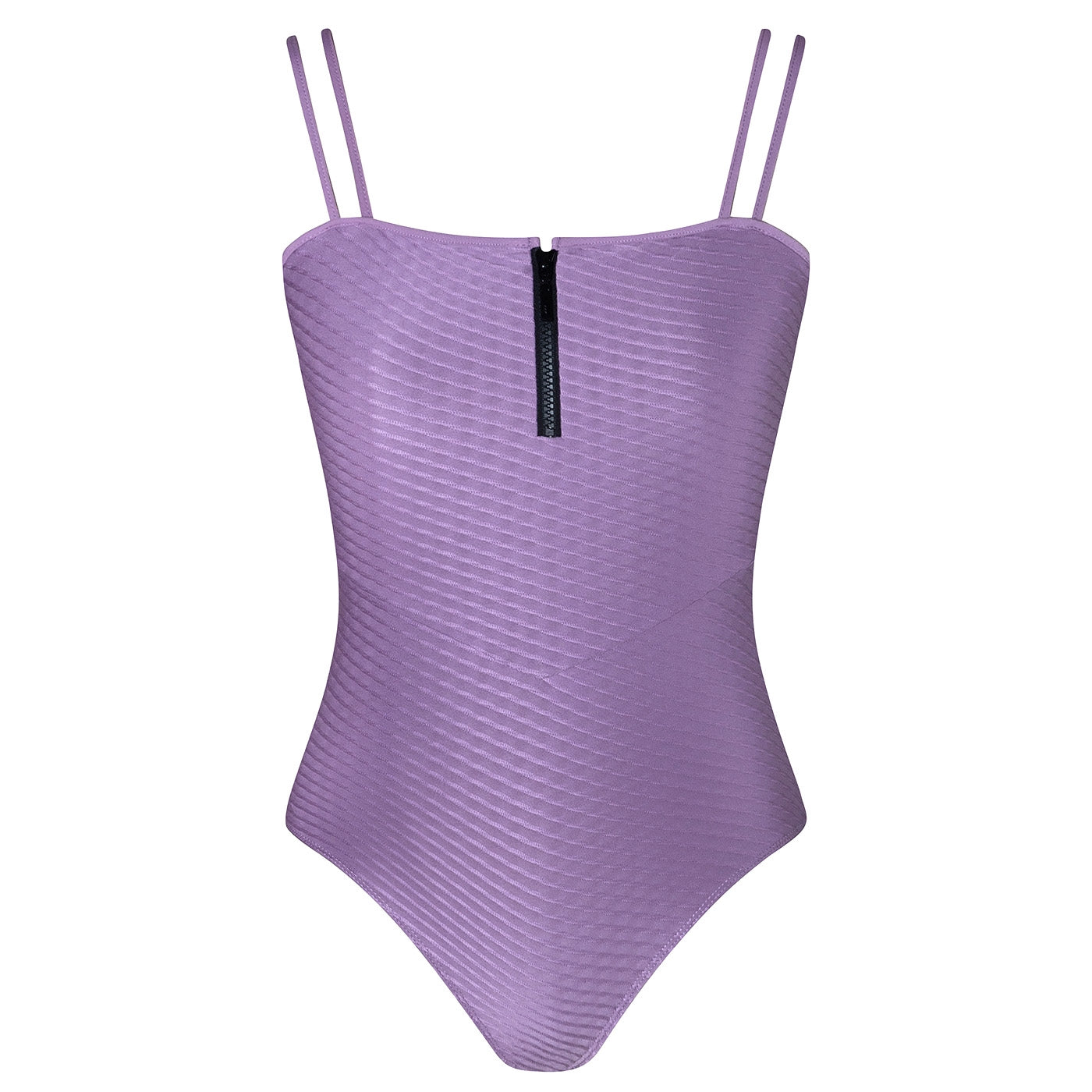 Kara Zip Camisole - Black & Orchid - Allegro Collection