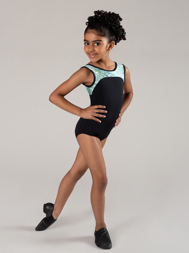 Energetiks Gymnastics - Star Leotard - Child - Metallic Shattered Glass Collection