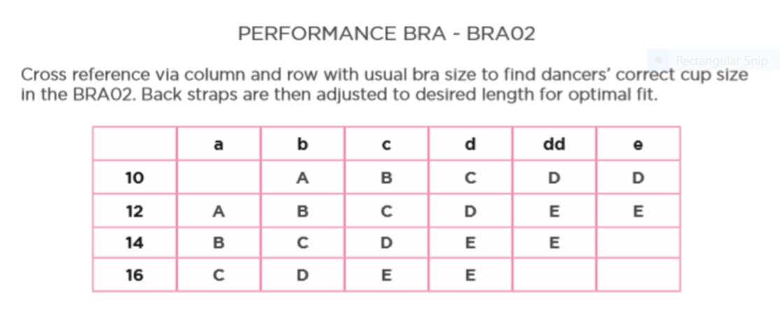 Studio 7, Performance Bra
