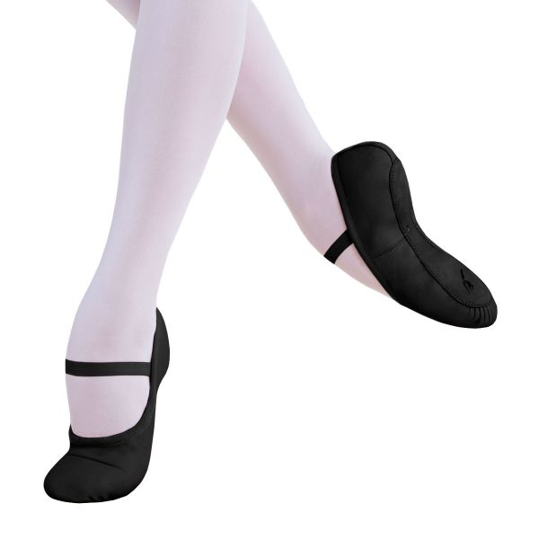 Energetiks Full Sole Ballet Shoe (Leather), Adult - Black