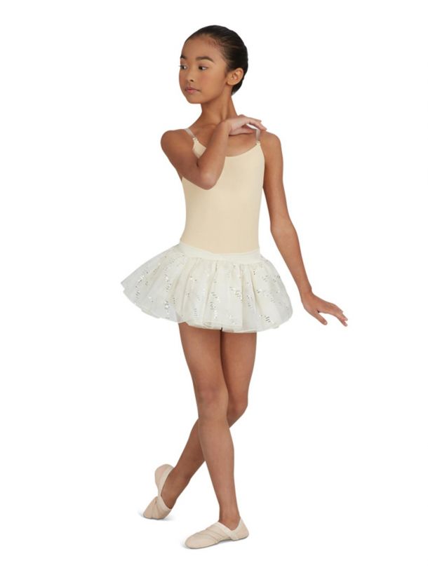 Capezio Body Stocking - Camisole Leotard w/ Clear Transition Straps (Girls)