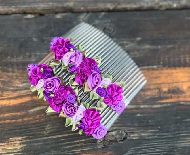 Ballerina Bun Blossoms - Romantic Combs