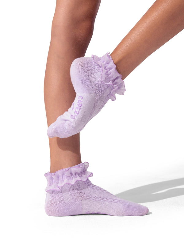Capezio Ruffle Sock 3-Pack (Lavender, Pink, White)