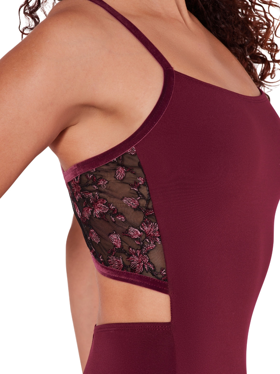Capezio Ornate Romance Collection - Charisma Cami Criss Cross Back Leotard (F12400W) - Adult