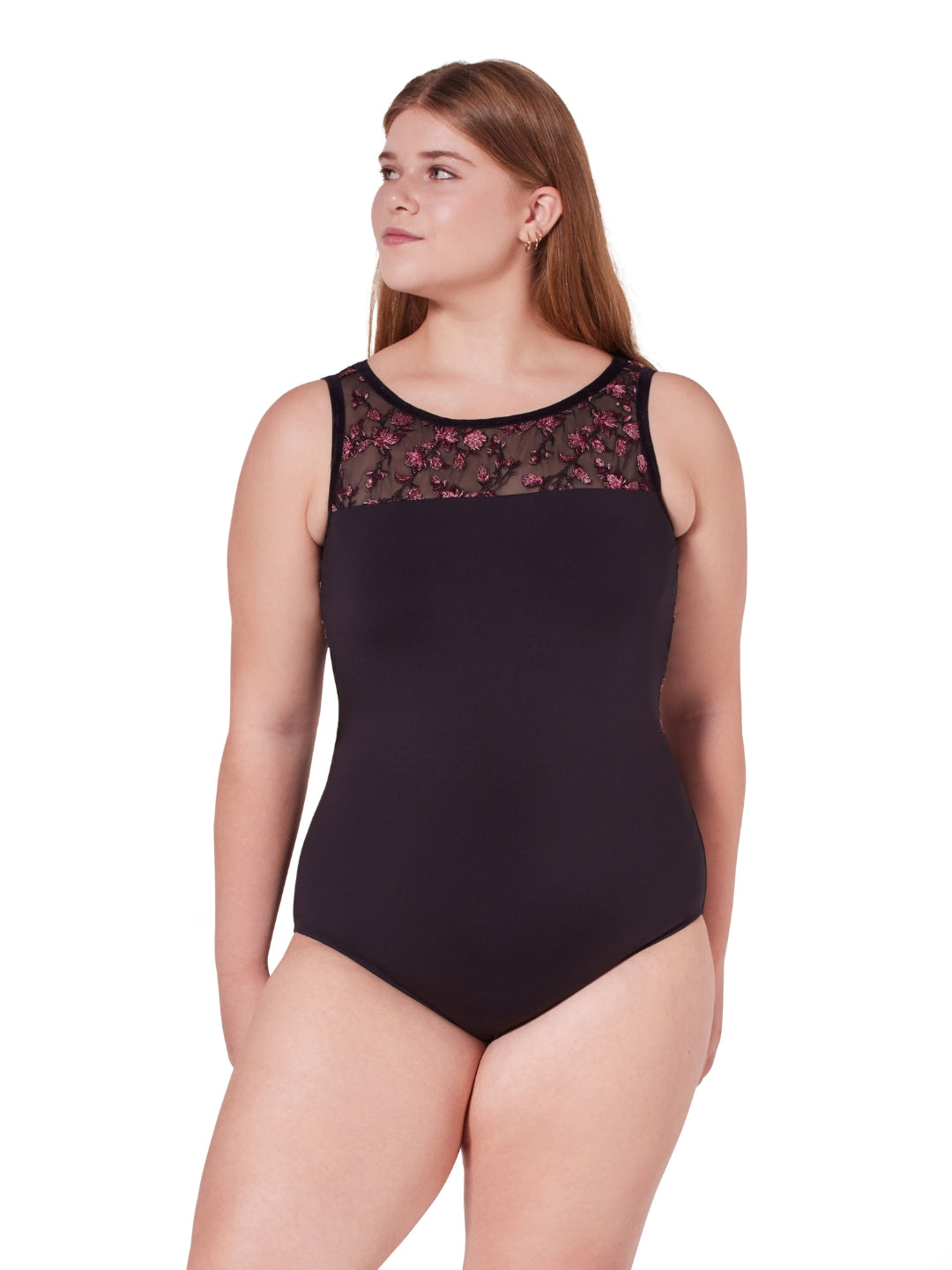 Capezio Ornate Romance Collection - Allure Mesh Back Leotard (F12401W) - Adult
