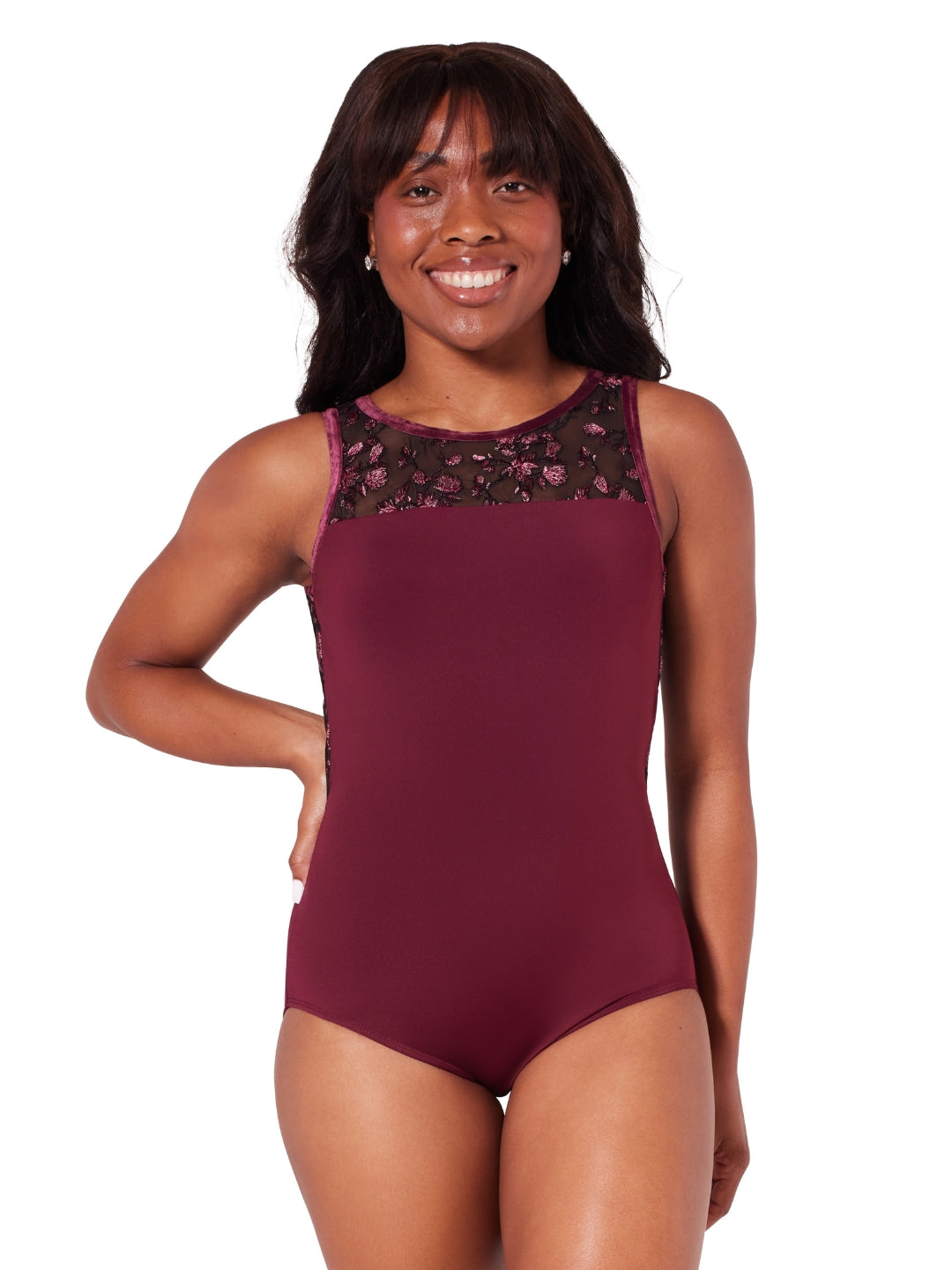 Capezio Ornate Romance Collection - Allure Mesh Back Leotard (F12401W) - Adult