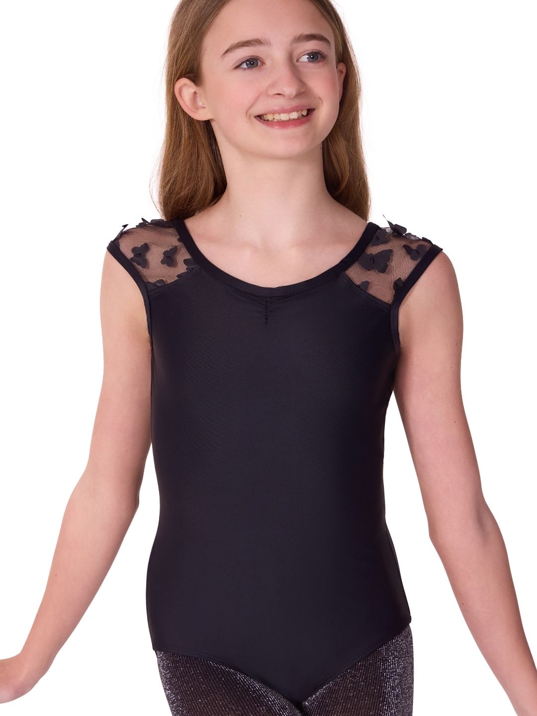 Capezio FLUTTER - Glasswing Cap Sleeve Leotard (Child)