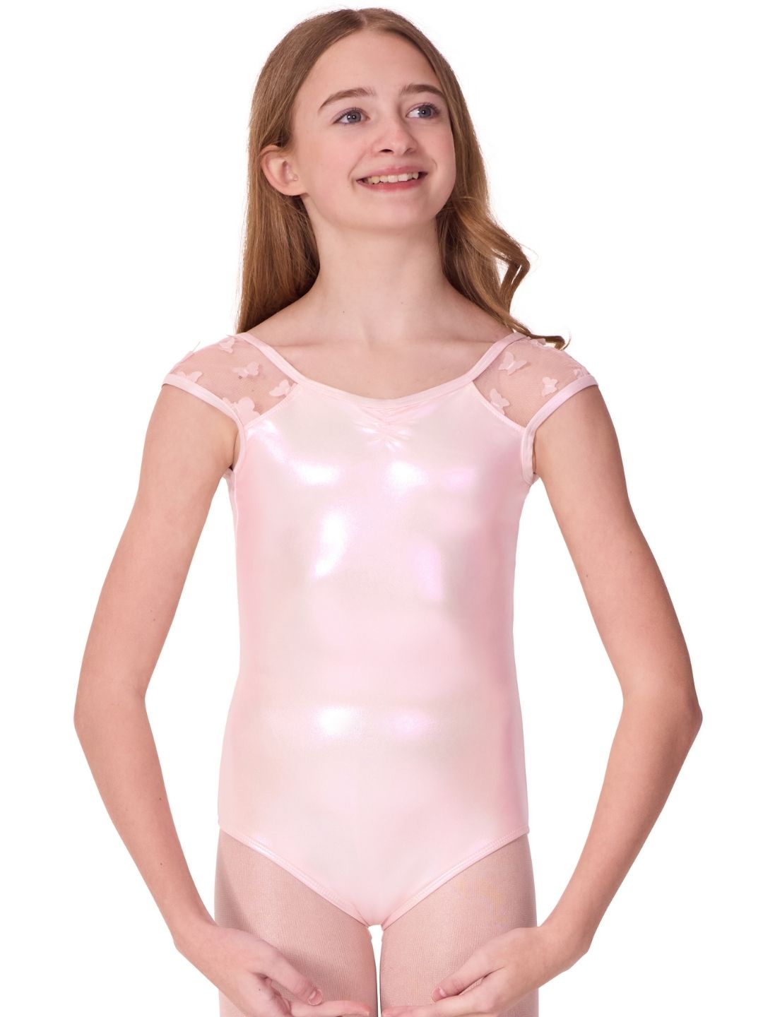 Capezio FLUTTER - Glasswing Cap Sleeve Leotard (Child)