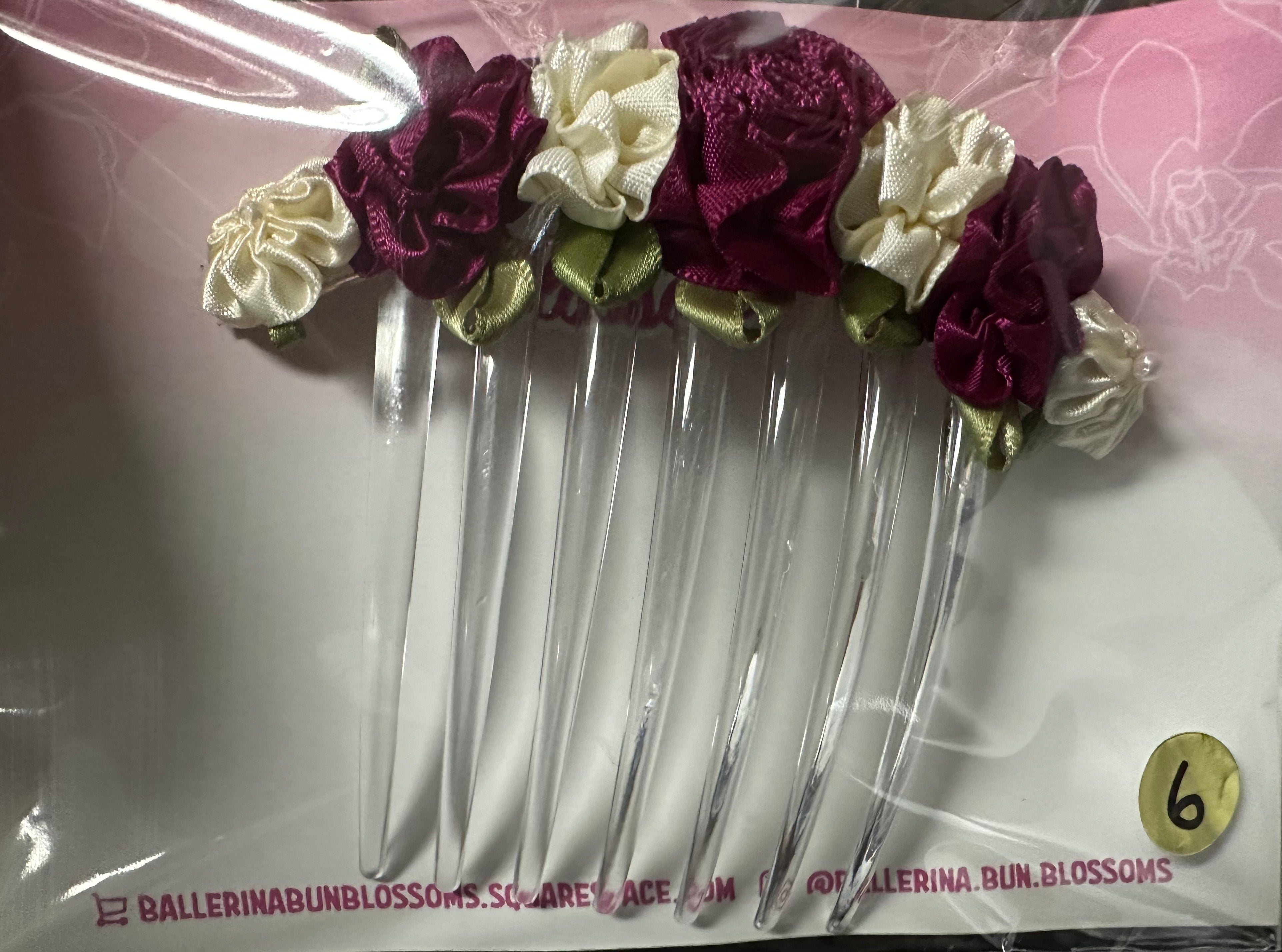 Ballerina Bun Blossoms - Combs