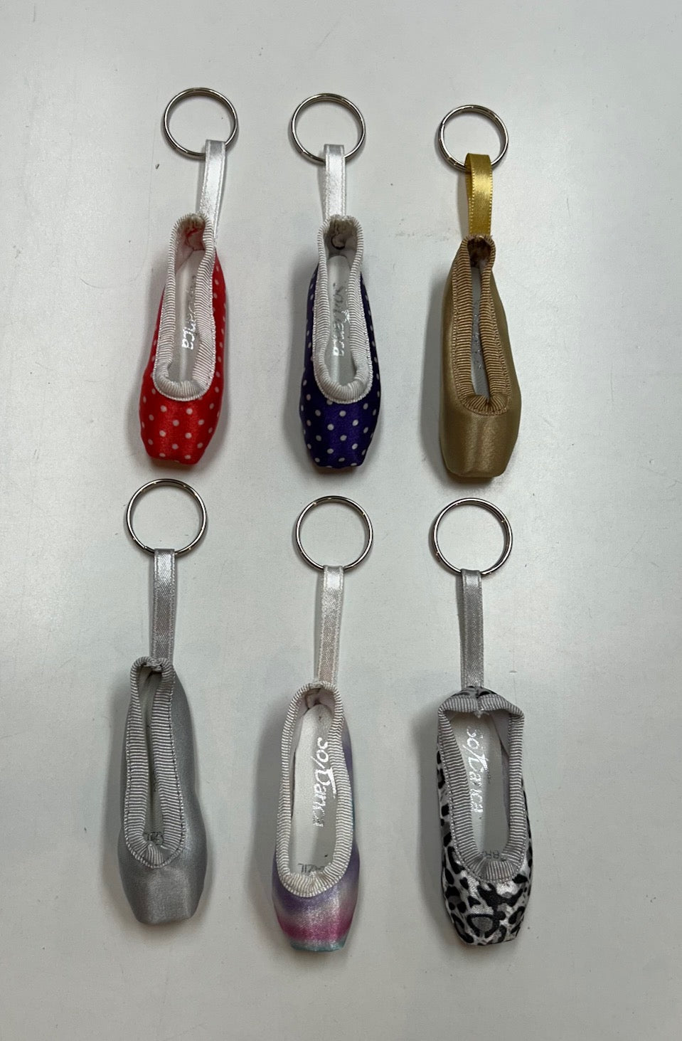 So Danca Pointe Shoe Keyring - 32 different choices!!