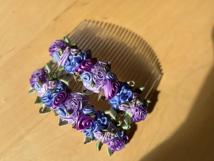 Ballerina Bun Blossoms - Romantic Combs