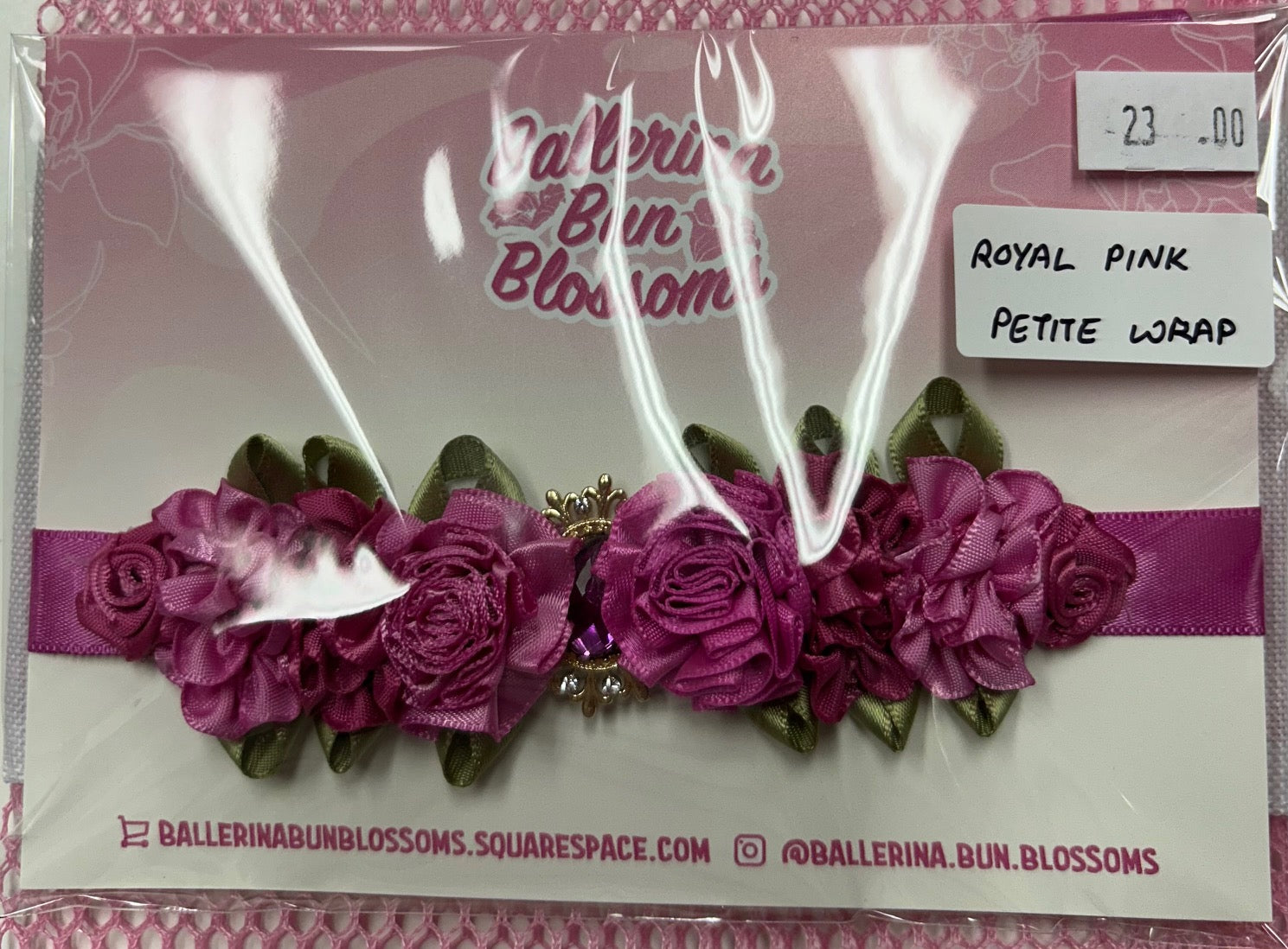 Ballerina Bun Blossoms - Petite Bun-Wrap (with centerpiece)