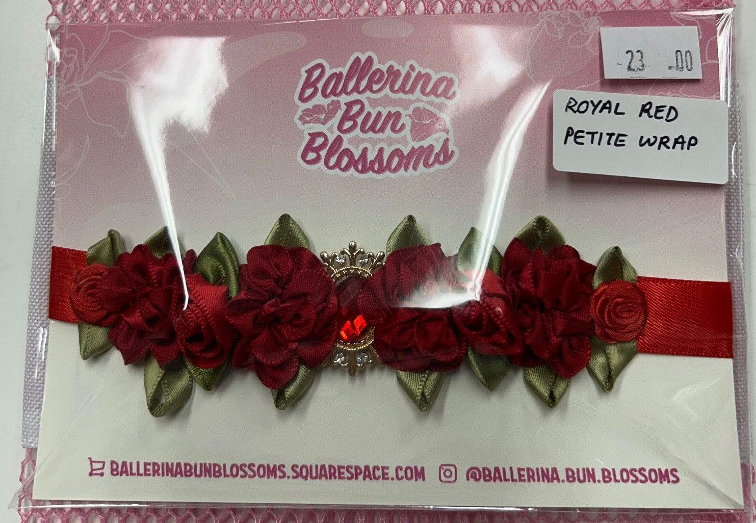 Ballerina Bun Blossoms - Petite Bun-Wrap (with centerpiece)