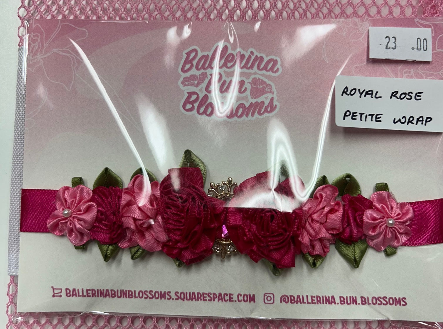 Ballerina Bun Blossoms - Petite Bun-Wrap (with centerpiece)
