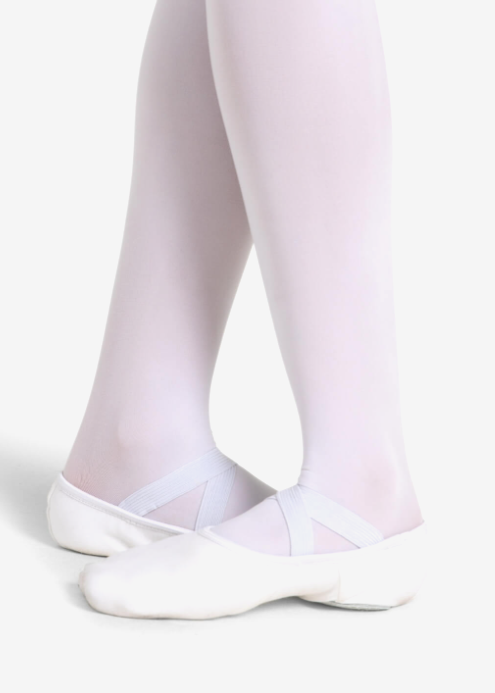 Capezio - Hanami Canvas Split Sole Ballet Shoe (Adult) - WHITE