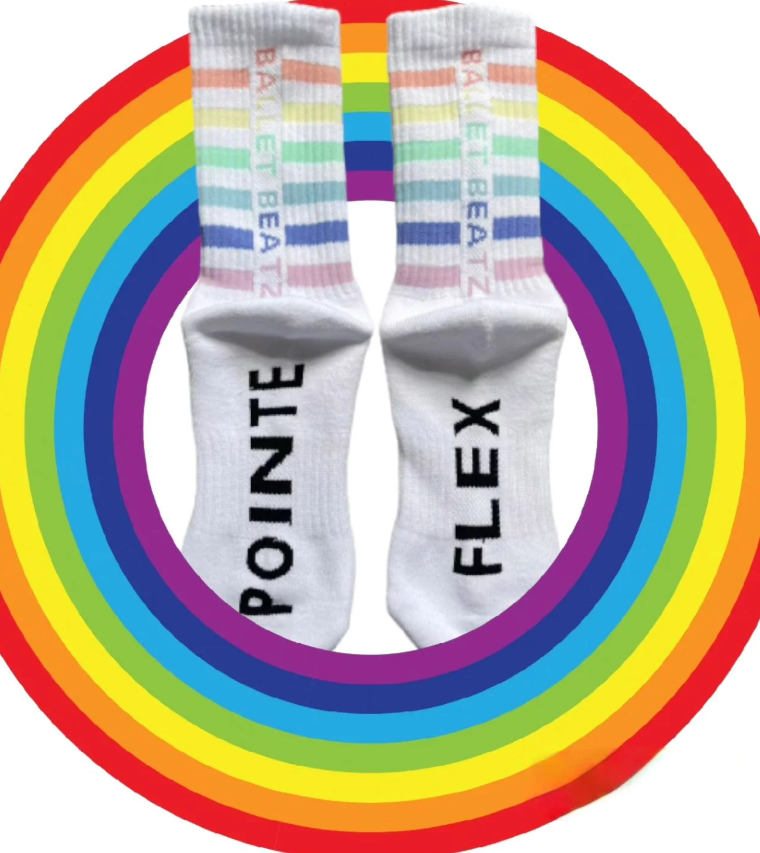 Ballet Beatz Pointe & Flex Couru Crew Socks