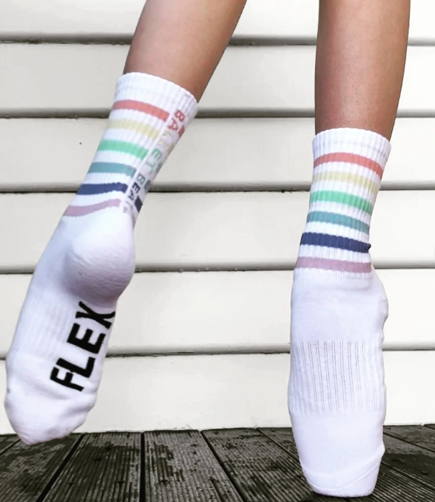 Ballet Beatz Pointe & Flex Couru Crew Socks