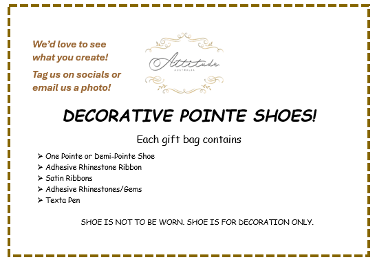 Attitude Decorative Pointe Shoe Gift Bag