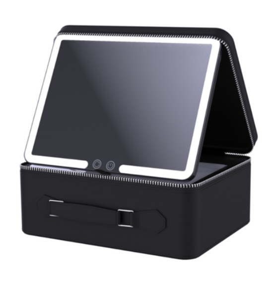 Mad Ally Beauty Box with LED Mirror - Black or Pink