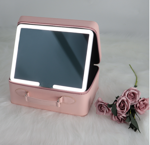 Mad Ally Beauty Box with LED Mirror - Black or Pink