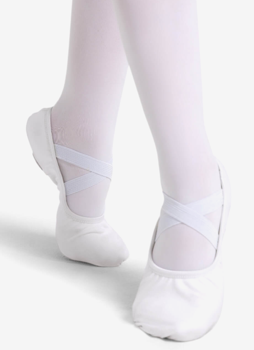 Capezio - Hanami Canvas Split Sole Ballet Shoe (Adult) - WHITE