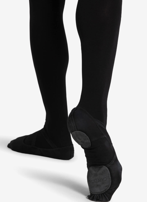 Capezio - Hanami Canvas Split Sole Ballet Shoe (Adult) - BLACK