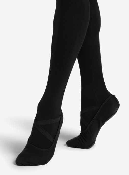 Capezio - Hanami Canvas Split Sole Ballet Shoe (Adult) - BLACK