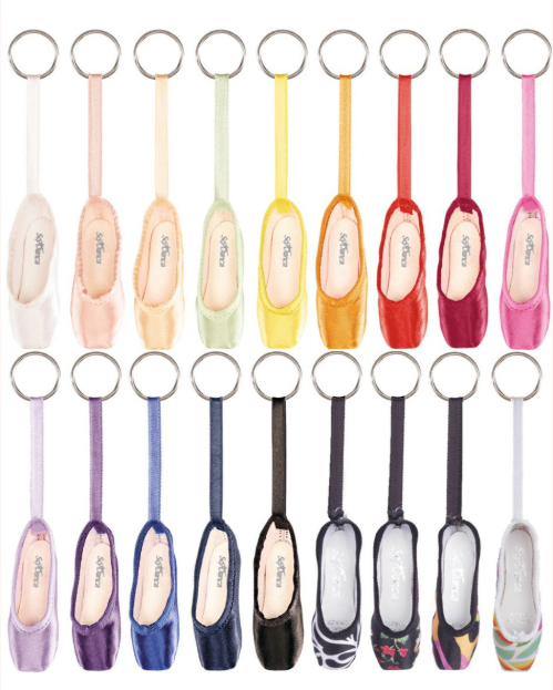So Danca Pointe Shoe Keyring - 32 different choices!!