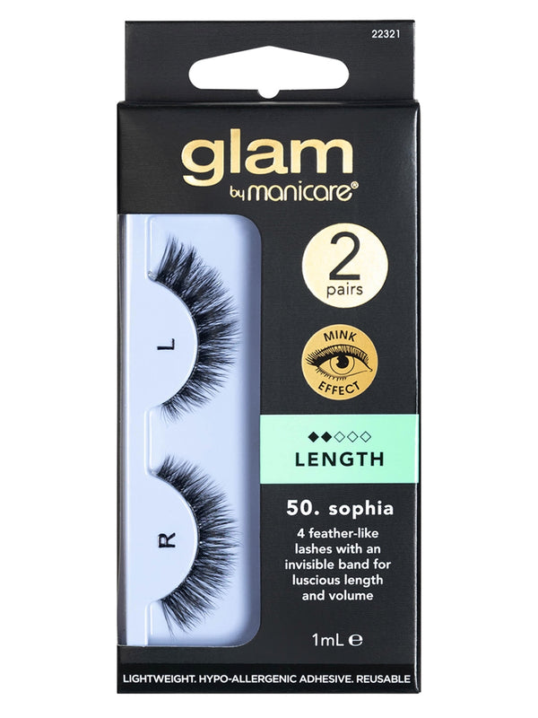 Glam Manicare Eyelashes - 2 Pack - SOPHIA