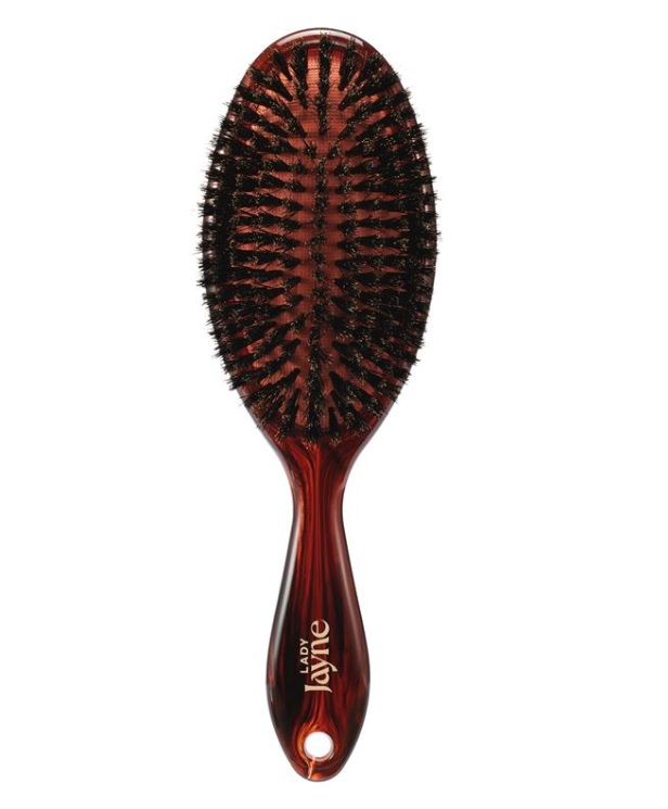 Lady Jayne Pad Brush, 100% Boar Bristle, Large