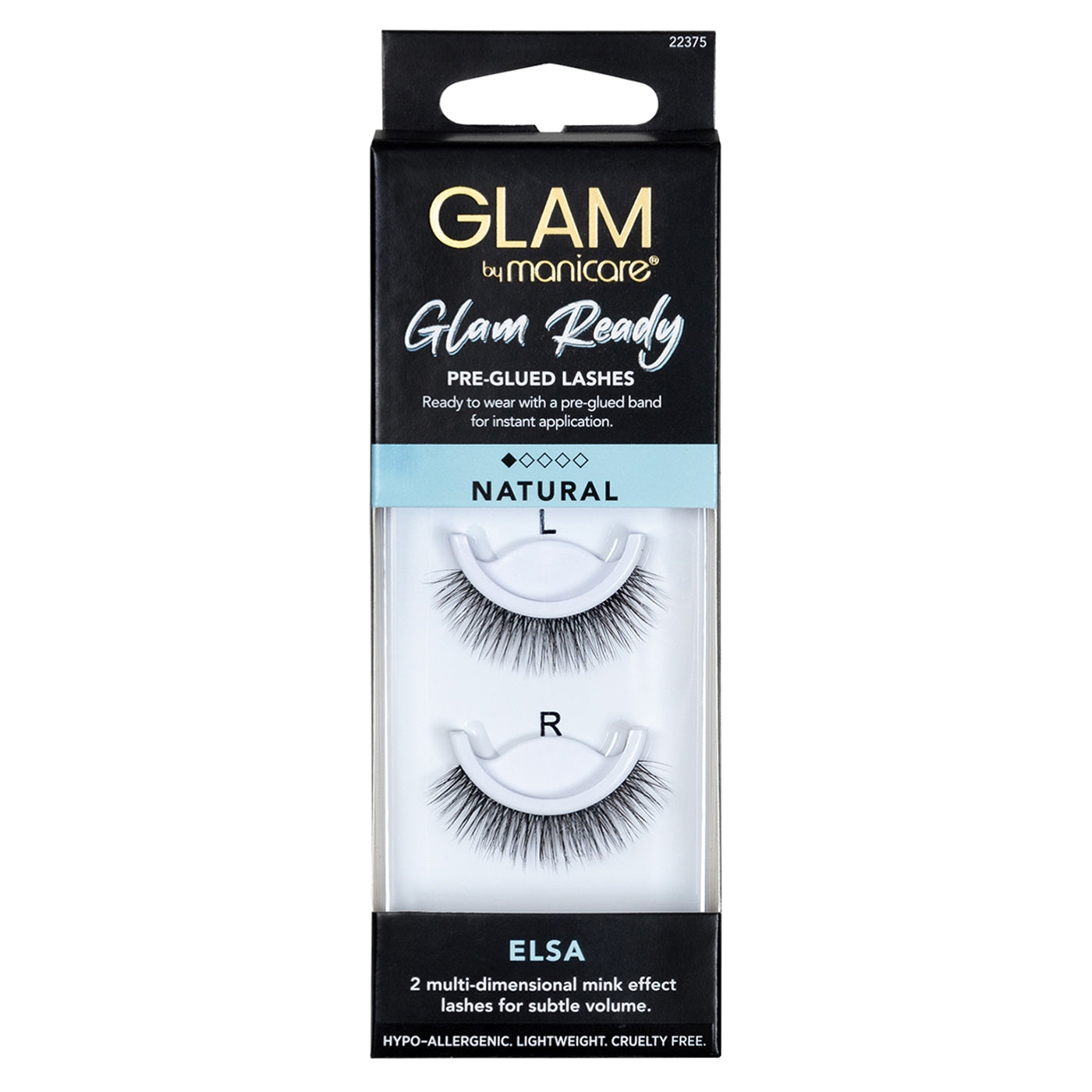 Manicare Glam Pre-Glued Lashes - ELSA