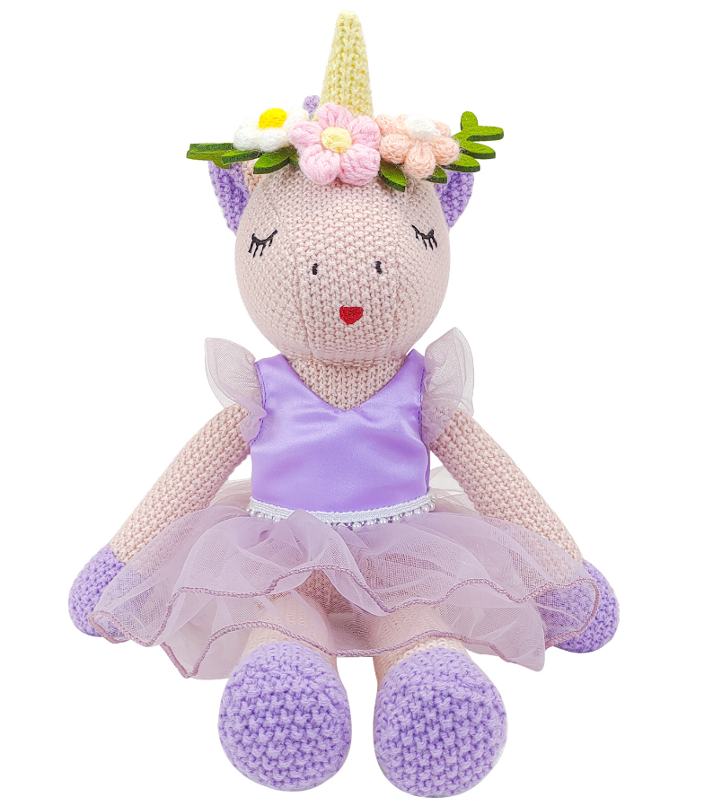 Eunice the Unicorn - Purple Dress