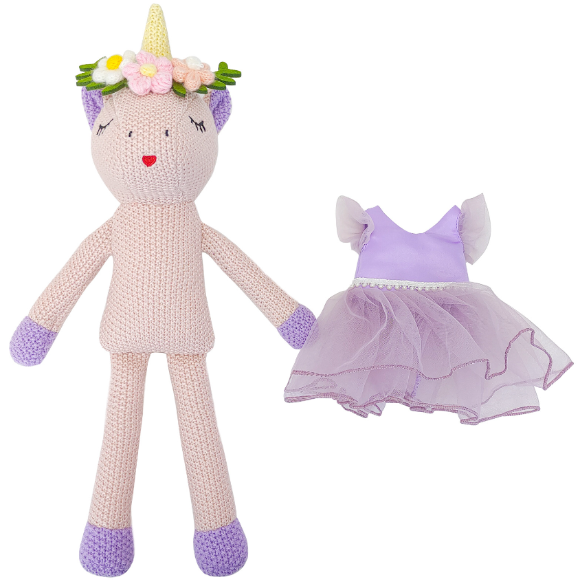 Eunice the Unicorn - Purple Dress