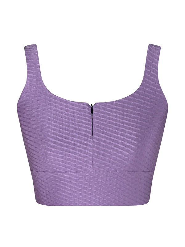 Elysia Crop, Black & Orchid - Allegro Collection