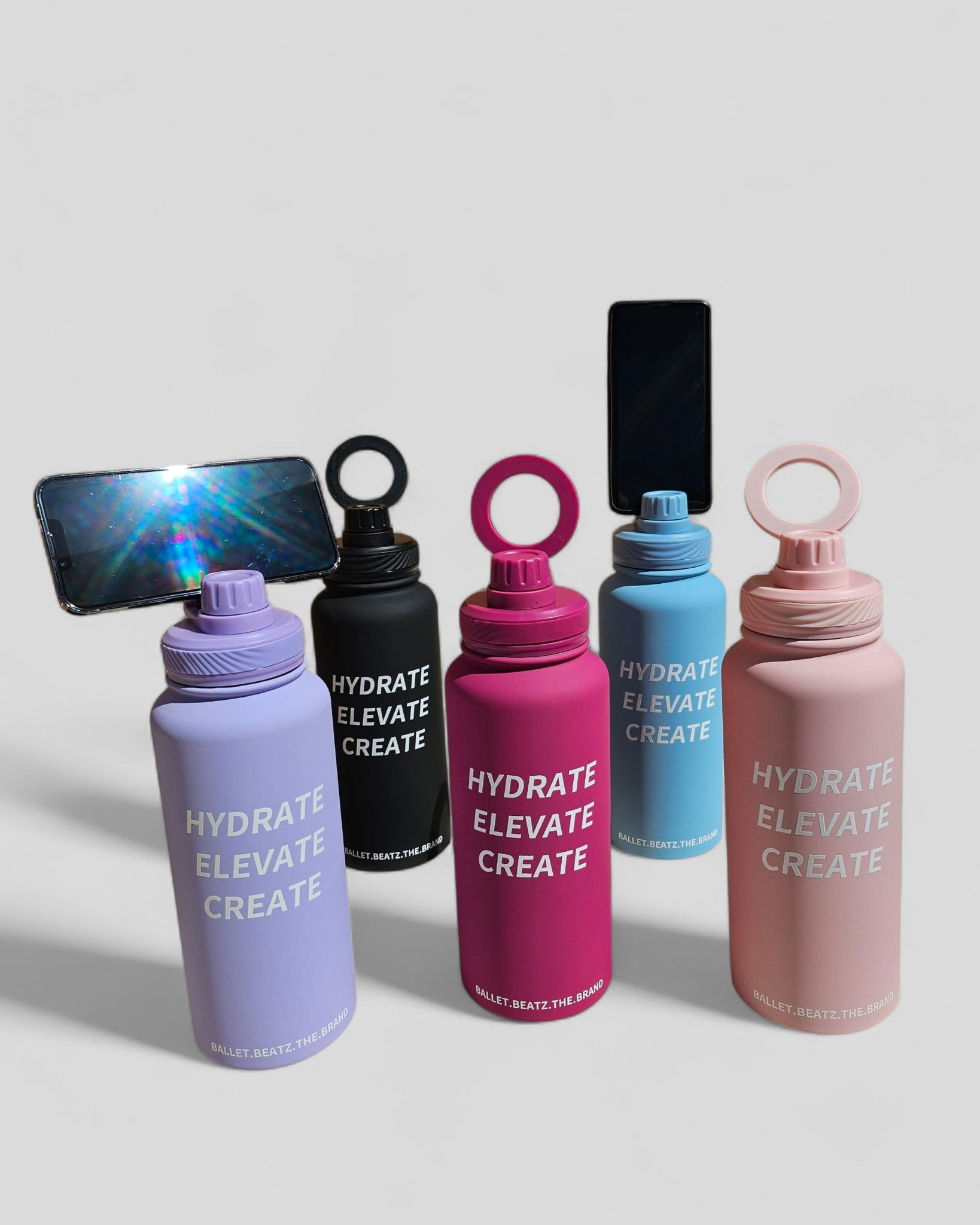 Ballet Beatz Hydrate, Elevate, Create - 1L steel drink bottle