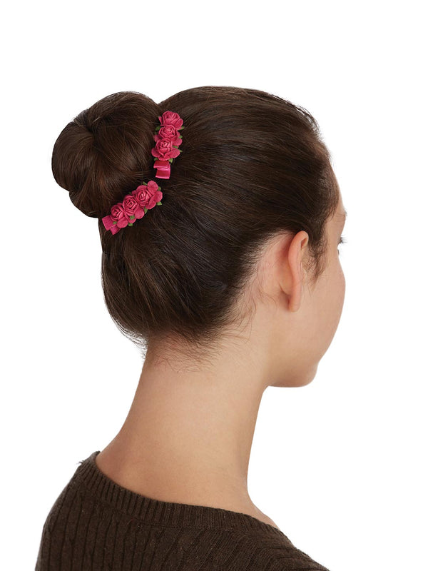 Mimy Satin flower hair clips