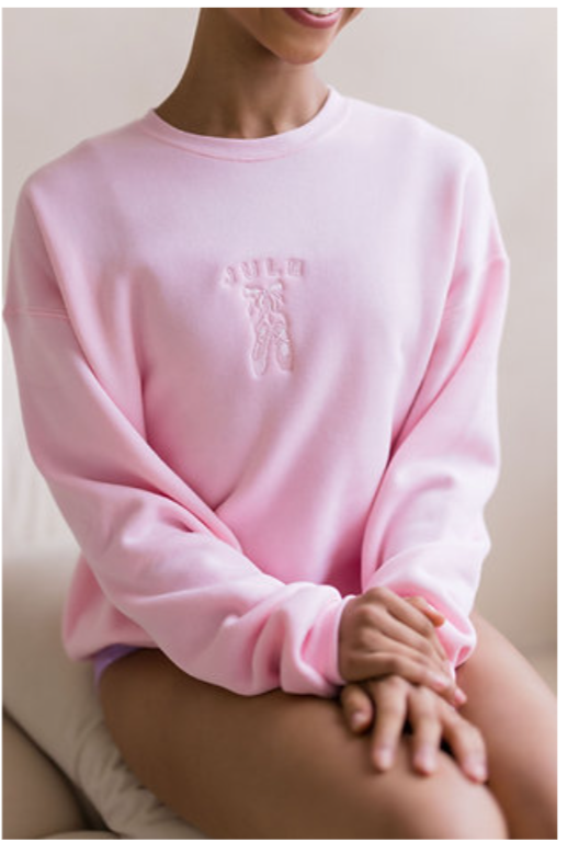 Pointe Sweatshirt: Light Pink