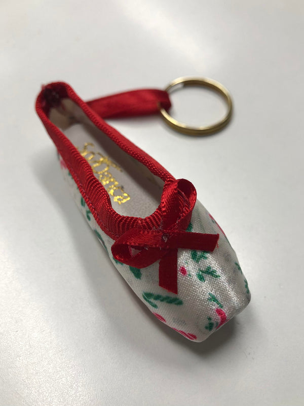 Christmas Mini Pointe Shoe Keyring - Style #1475