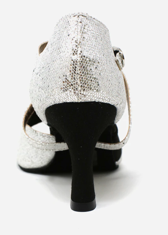 Sparkly 2.5" Heel Open Toe Latin/Ballroom Shoes,  BL196 - SO DANCA