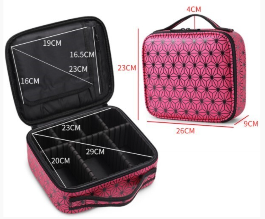 Mad Ally Small Make Up Case - Pink Pattern