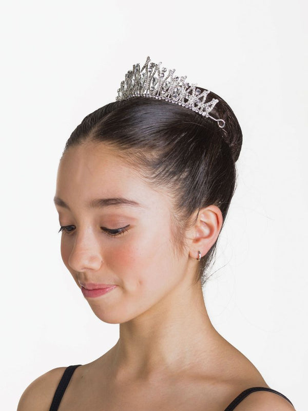 The Mary Tiara - Crystal White