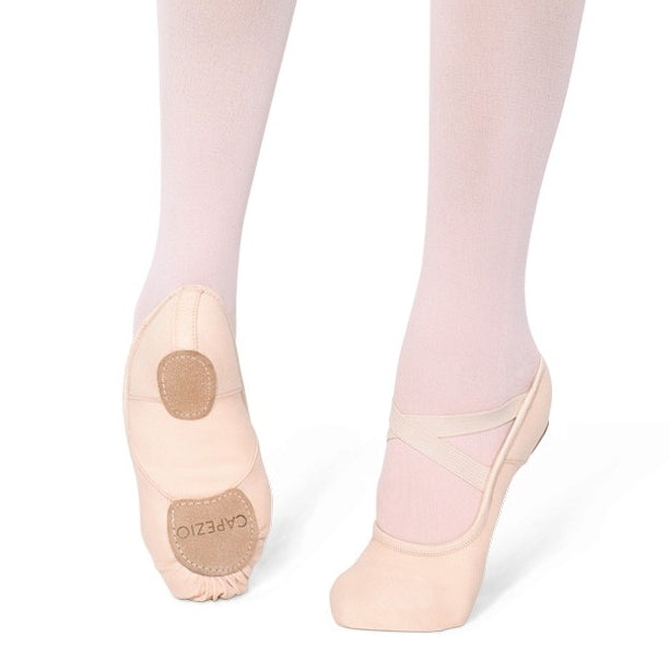 Capezio - Hanami Canvas Split Sole Ballet Shoe (Child)- Light Pink